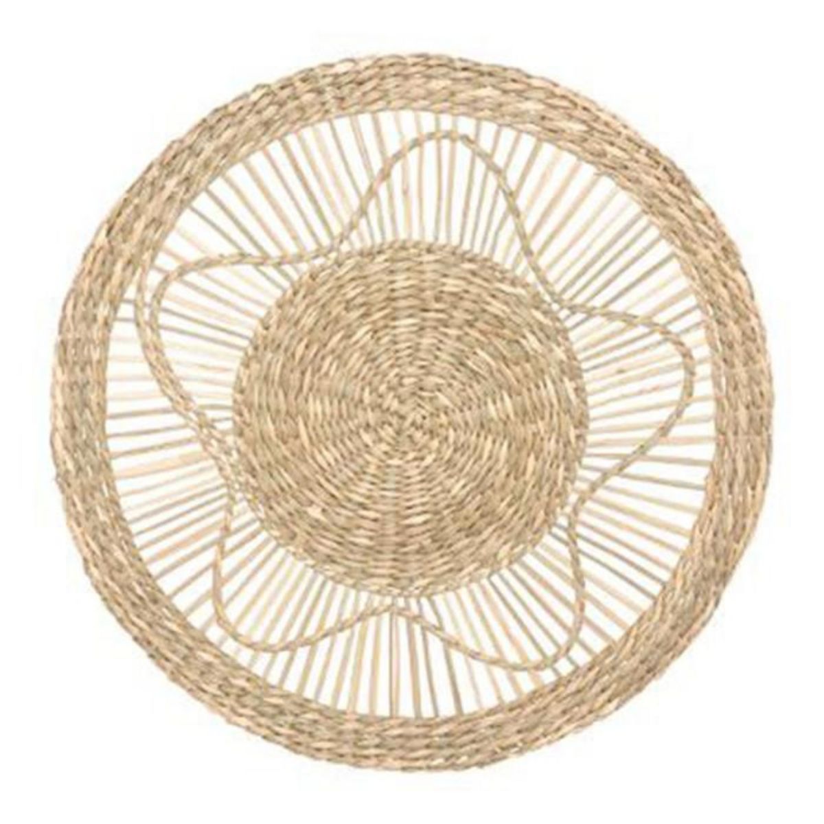 ATMOSPHERA Décoration Murale Ronde  Seagrass  38cm Naturel