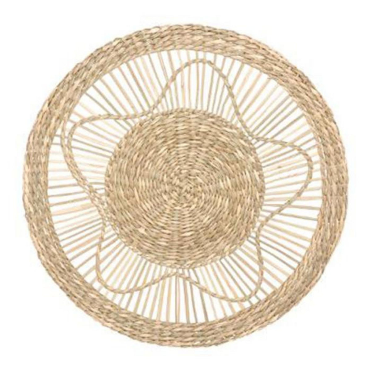 ATMOSPHERA Décoration Murale Ronde  Seagrass  38cm Naturel