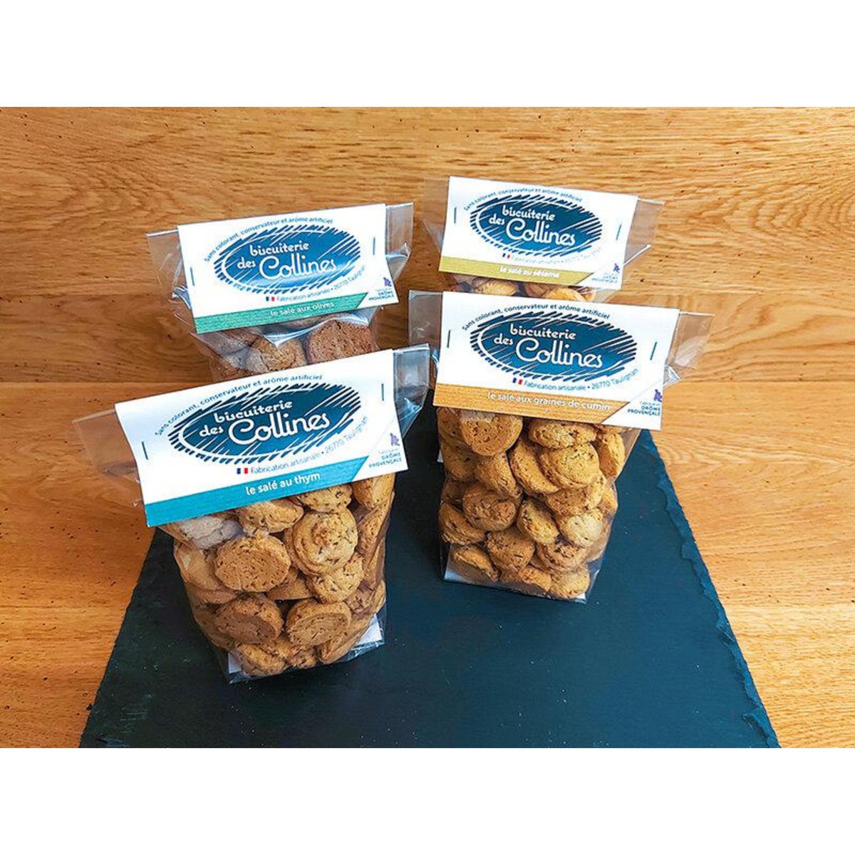 Smartbox Coffret biscuits salés 4 saveurs à déguster chez soi - Coffret Cadeau Gastronomie