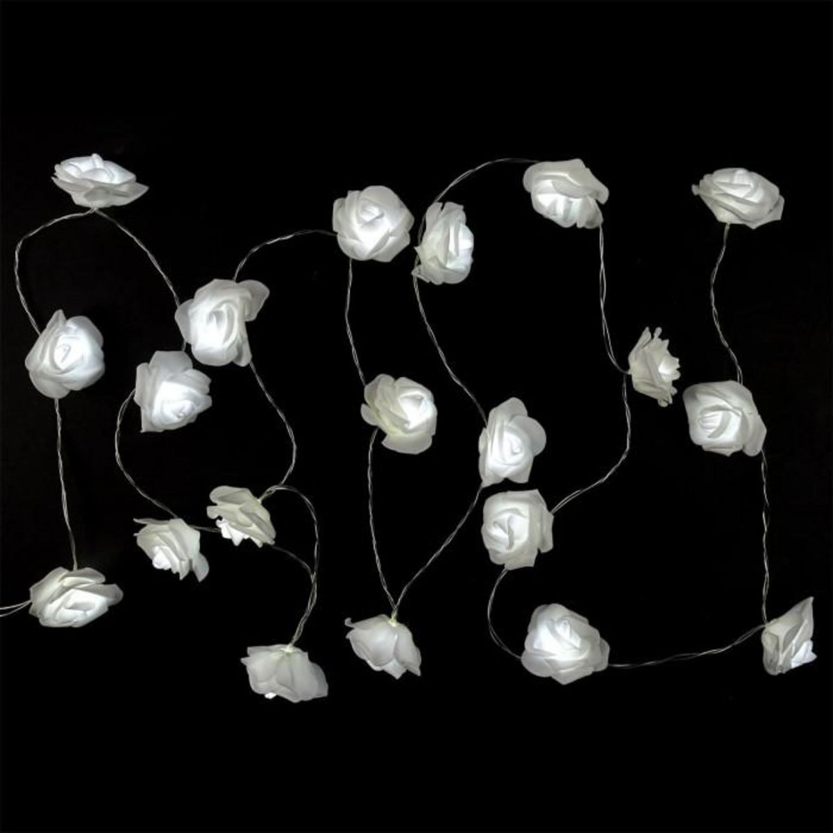 Paris Prix Guirlande Lumineuse 10 LED  Rose  180cm Blanc