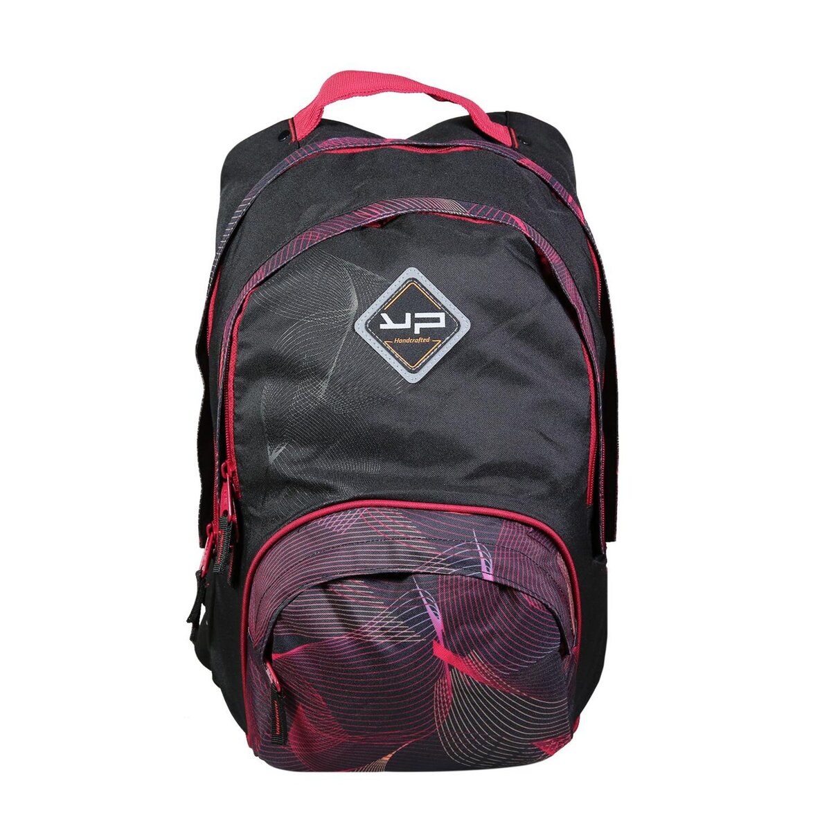 BODYPACK Sac dos recycl dos r glable moir fuchsia pas cher