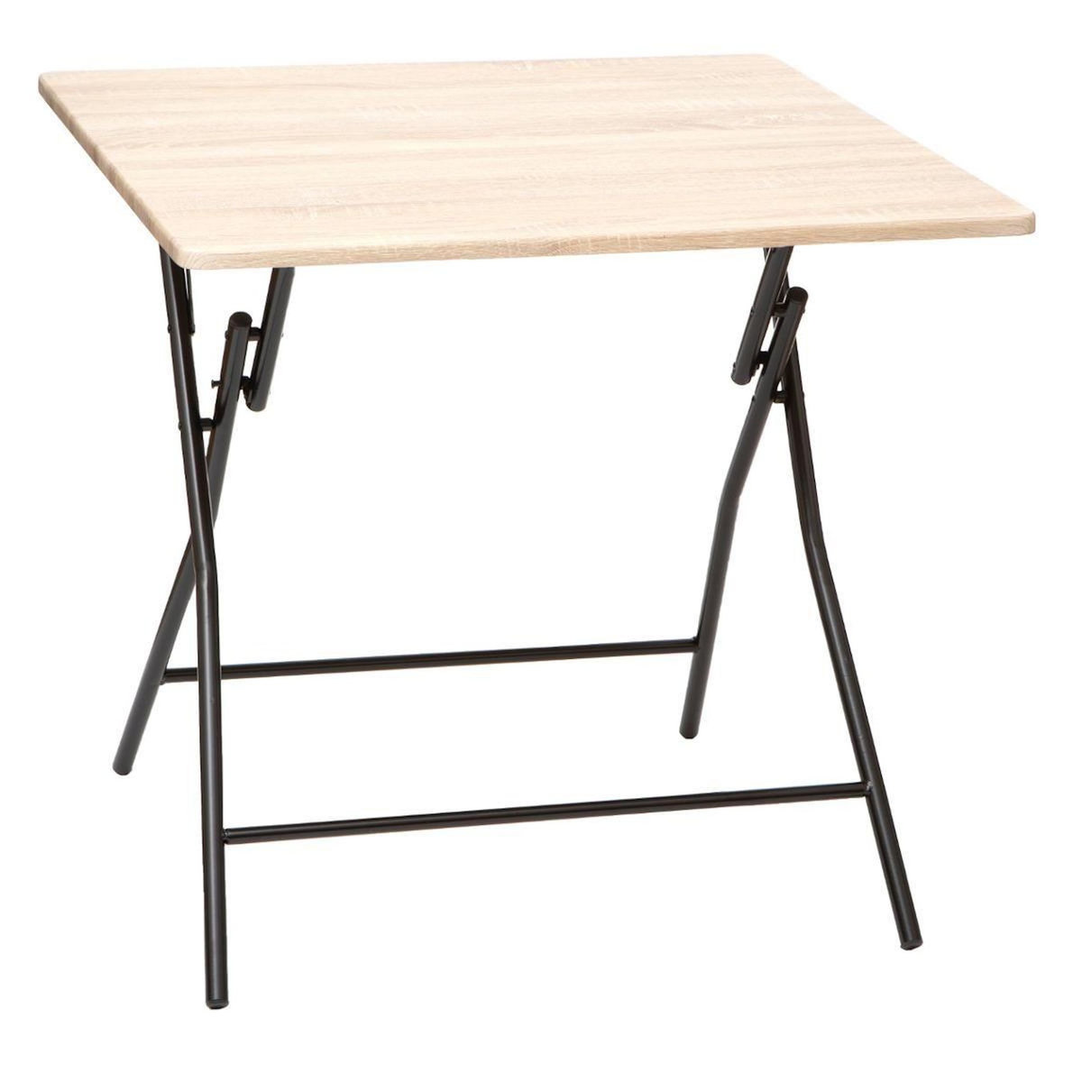 FIVE Table Pliante Design  Rando  80x80cm Naturel