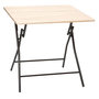 Voir la diapositive 1 : FIVE Table Pliante Design  Rando  80x80cm Naturel