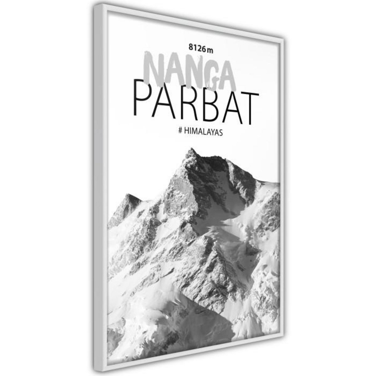 Paris Prix Affiche Murale Encadrée  Peaks of the World Nanga Parbat