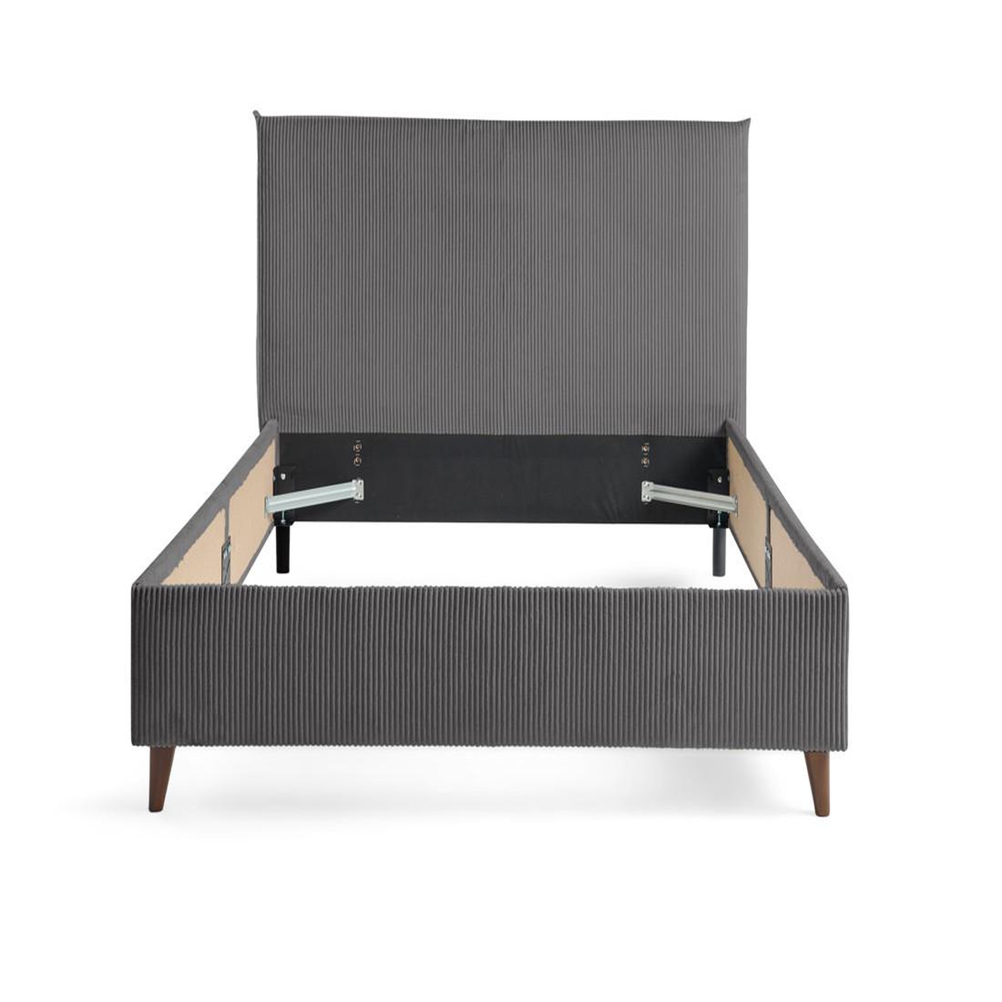 Voir la diapositive 1 : BEST MOBILIER Botticelli - cadre de lit - 160x200 - en velours côtelé