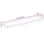 Voir la diapositive 6 : VIDAXL Dessus de table bord vivant 180x40x2,5 cm bois de manguier brut