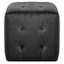 Voir la diapositive 3 : VIDAXL 2 pcs Poufs Noir 30 x 30 x 30 cm Tissu velours