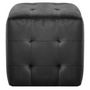 Voir la diapositive 3 : VIDAXL 2 pcs Poufs Noir 30 x 30 x 30 cm Tissu velours
