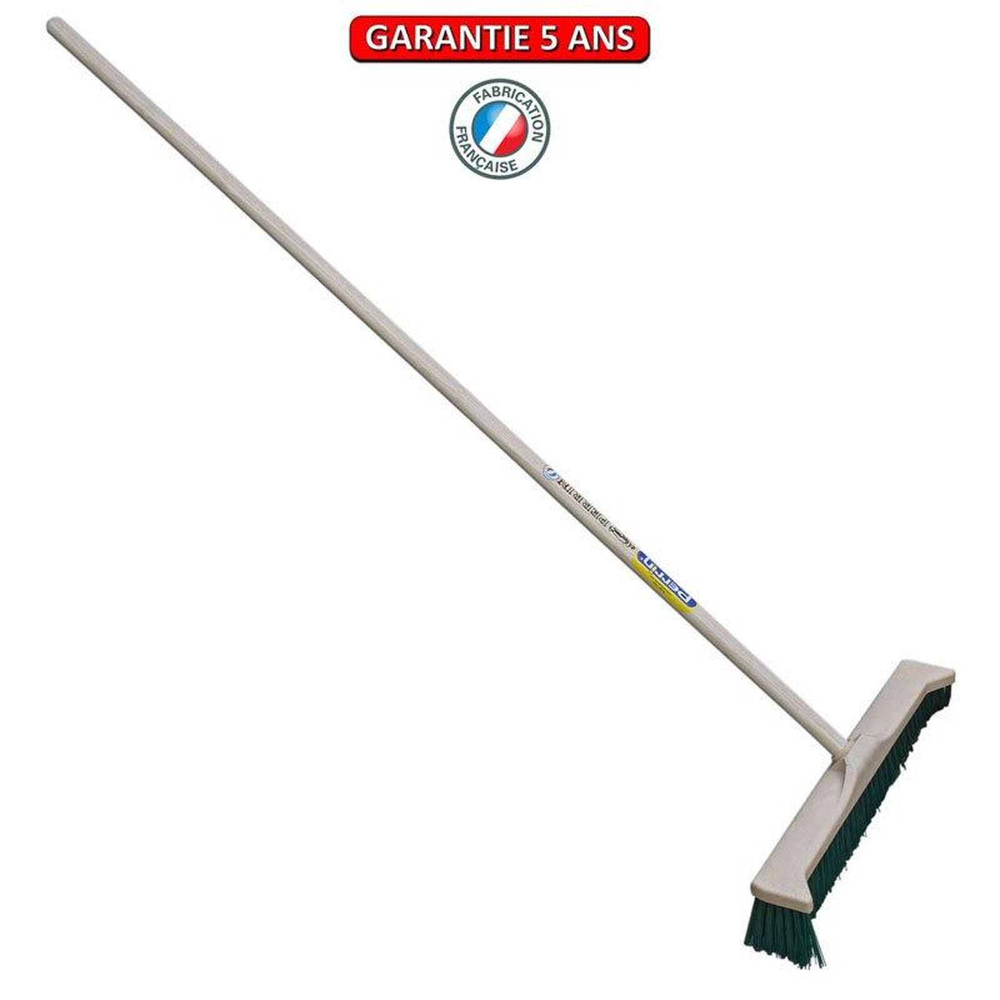 OUTILS PERRIN Balai à pointes latérales 55 cm - manche bois 1,50 m - baldozer voirie