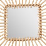 ATMOSPHERA Miroir rotin carré 40x40
