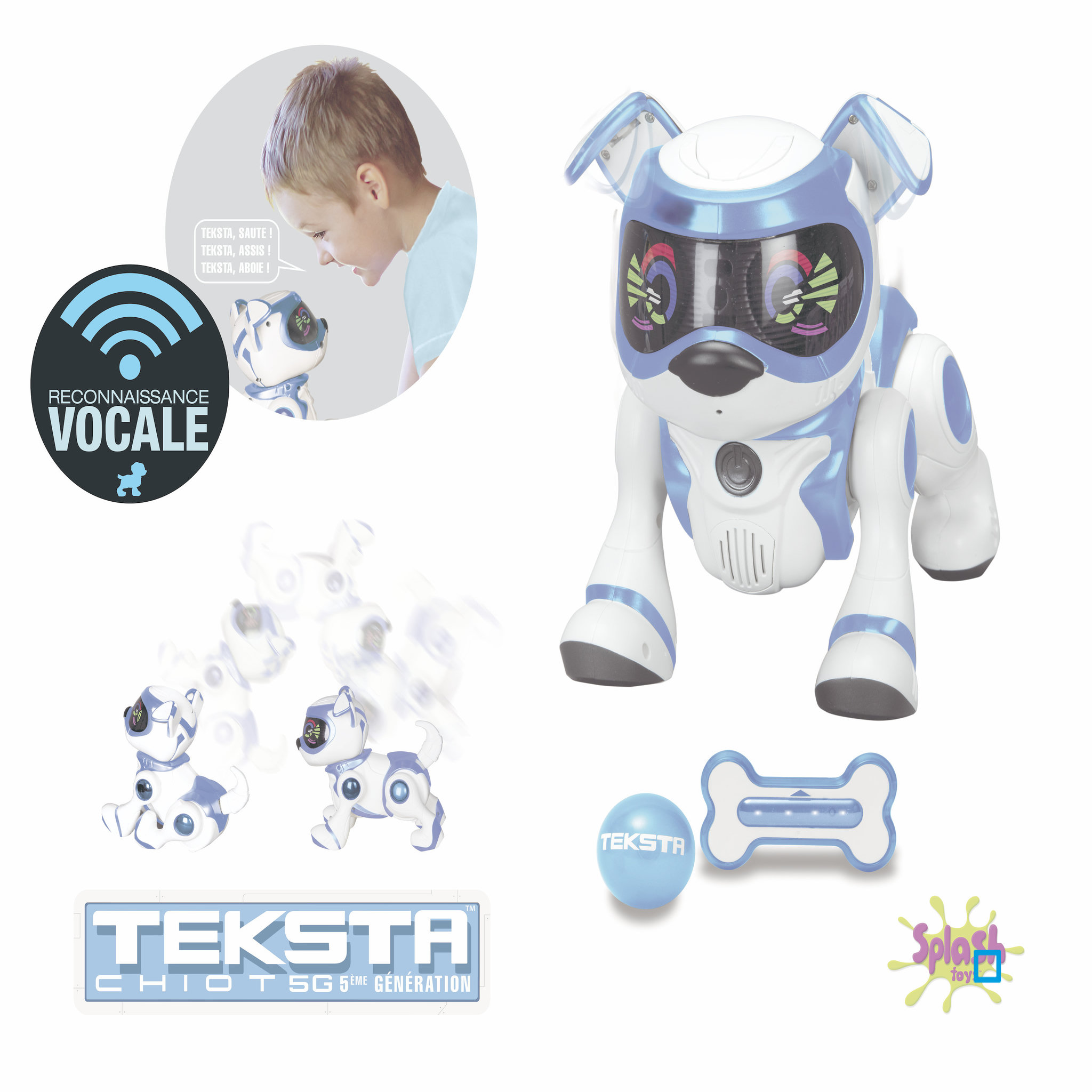 Voir la diapositive 2 : SPLASH TOYS Teksta Puppy 5g à Reconnaissance Vocale