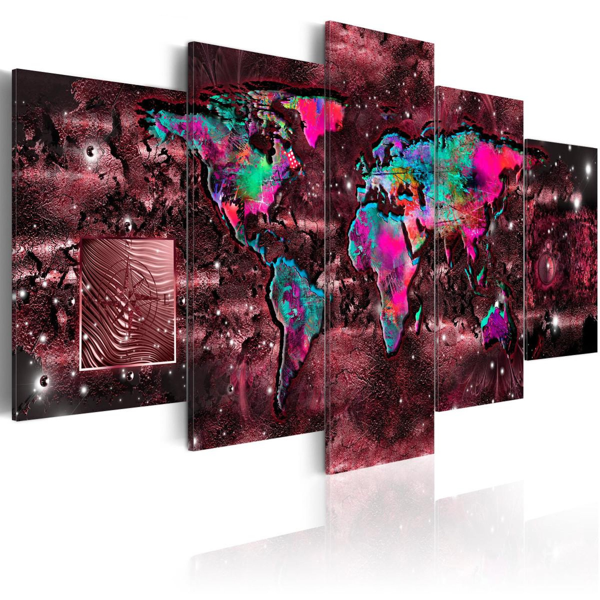 Paris Prix Tableau imprimé  ruby journey. Coloris disponibles : Multicolore
