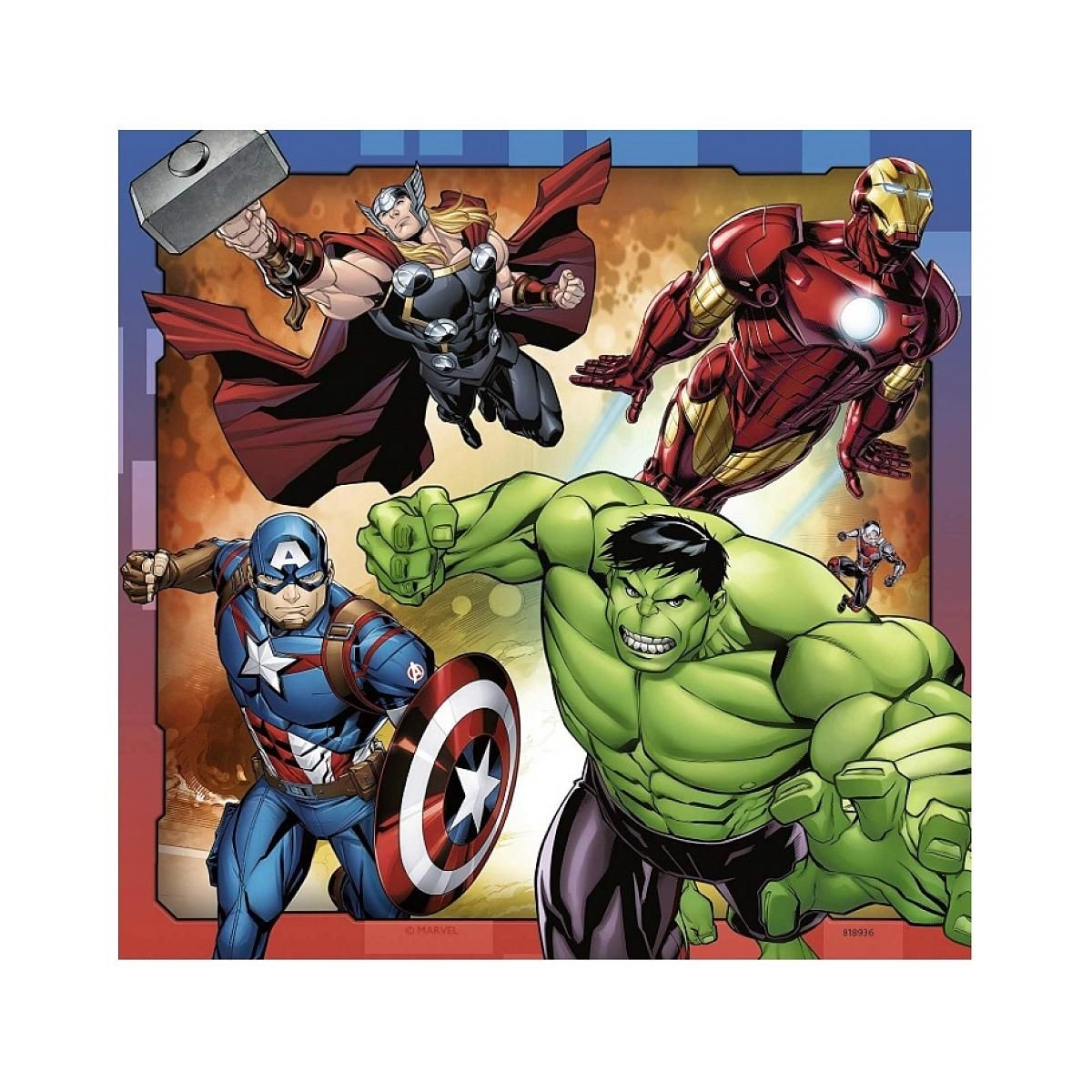 RAVENSBURGER Puzzle 3x49 pieces Puissants Avengers