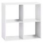 Voir la diapositive 1 : Etagère de rangement 4 cases Mix n' modul
