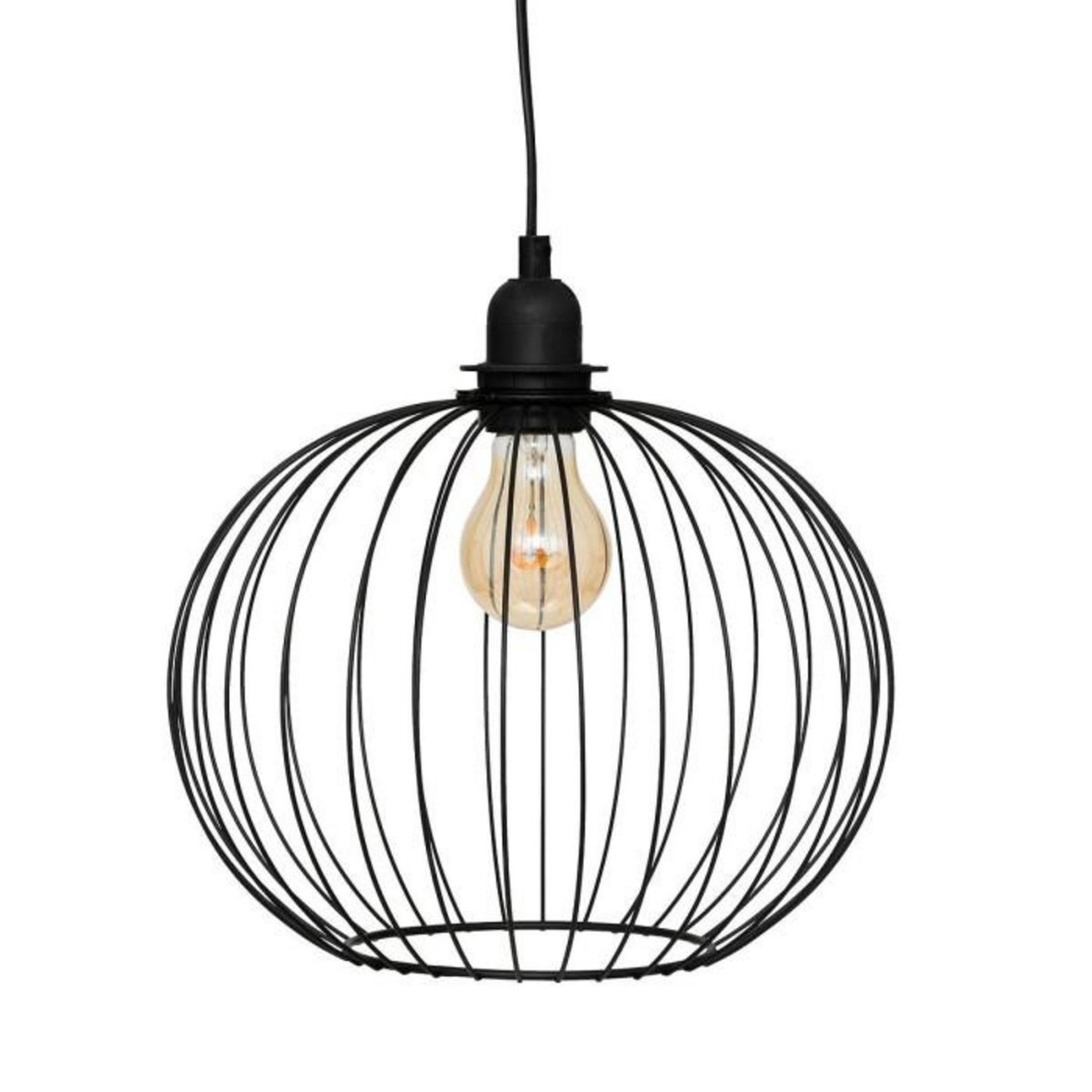 ATMOSPHERA Lampe Suspension en Métal  Victa  28cm Noir