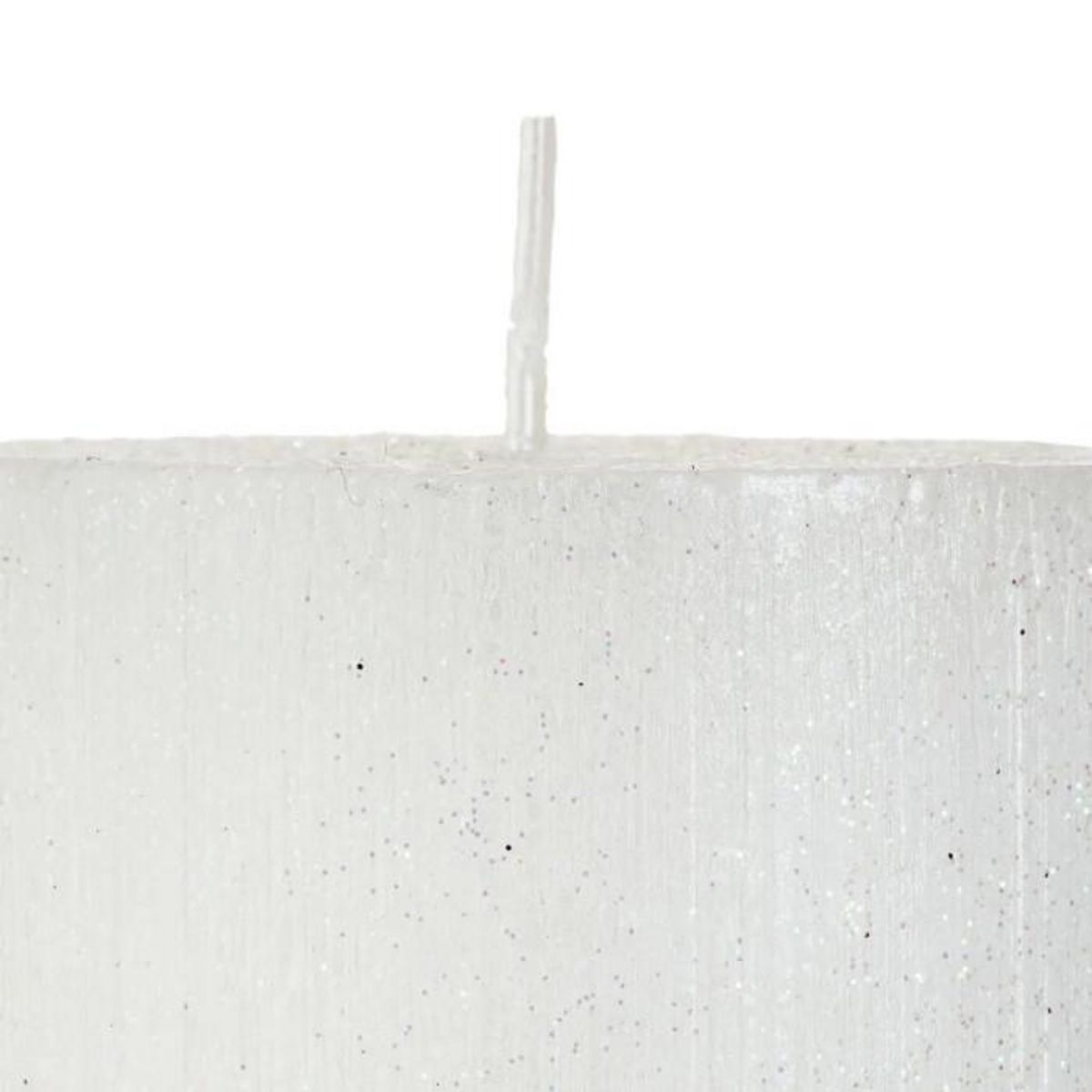 ATMOSPHERA Bougie Cylindre Paillettes  Colorama  340g Blanc