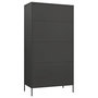Voir la diapositive 5 : VIDAXL Garde-robe Anthracite 90x50x180 cm Acier