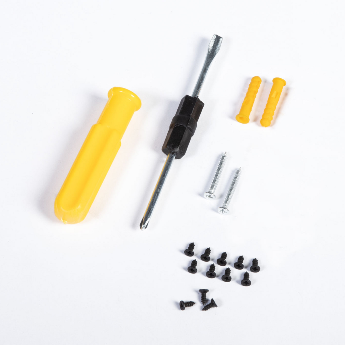 ID MARKET Etagère murale ronde LILY 4 niveaux bois et métal design industriel