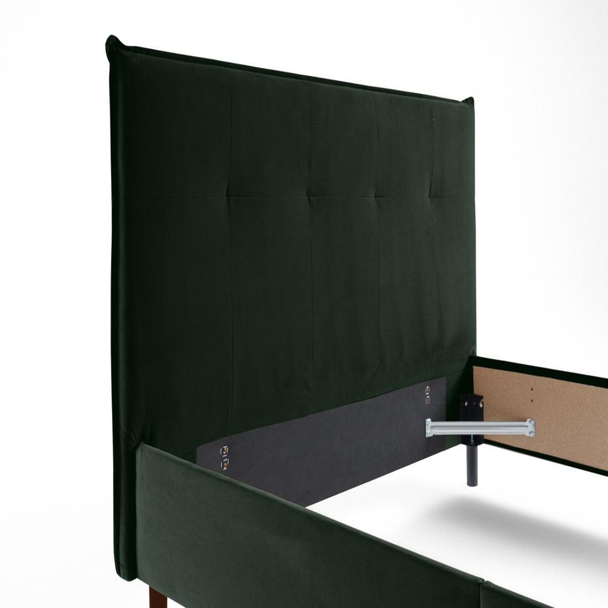 Voir la diapositive 3 : BEST MOBILIER Dali - cadre de lit - 160x200 - en velours