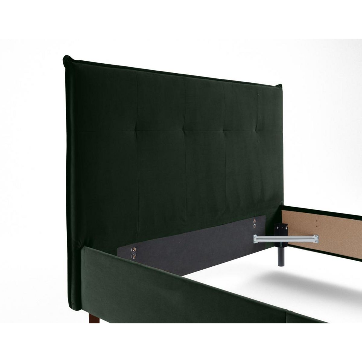 BEST MOBILIER Dali - cadre de lit - 160x200 - en velours