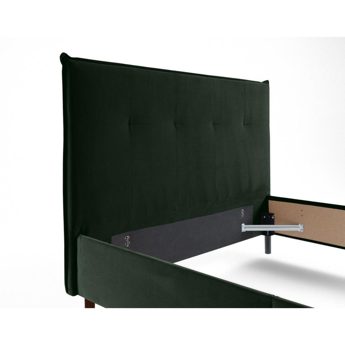 BEST MOBILIER Dali - cadre de lit - 160x200 - en velours