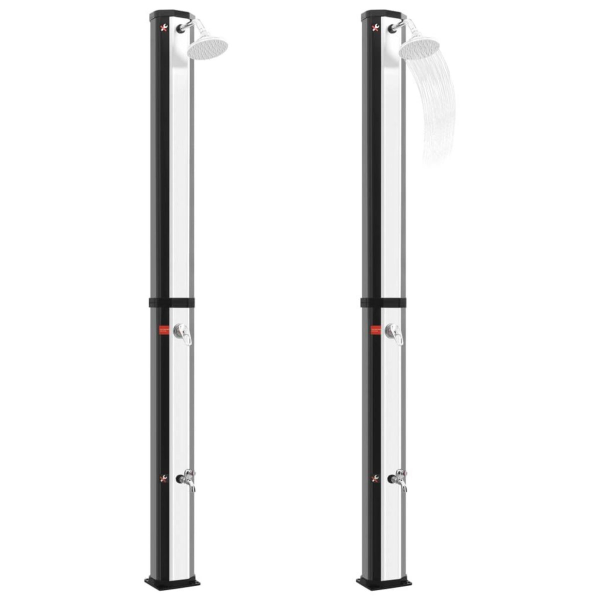 VIDAXL Douche solaire d'exterieur avec pomme de douche et robinet 35 L