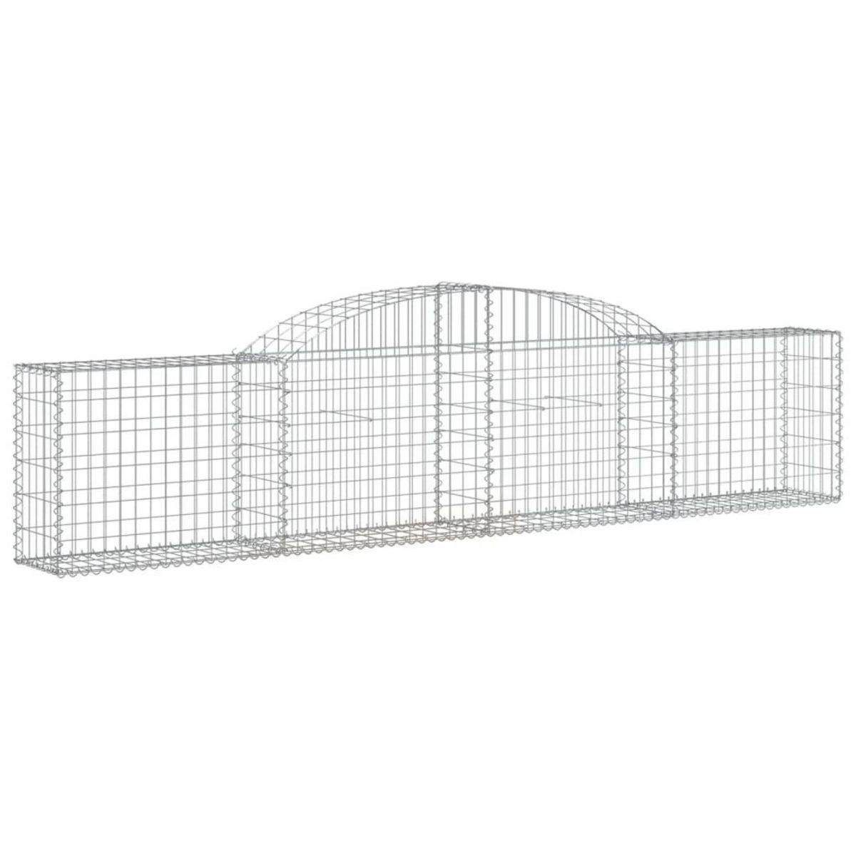 VIDAXL Panier de gabions arque 300x30x60/80 cm Fer galvanise