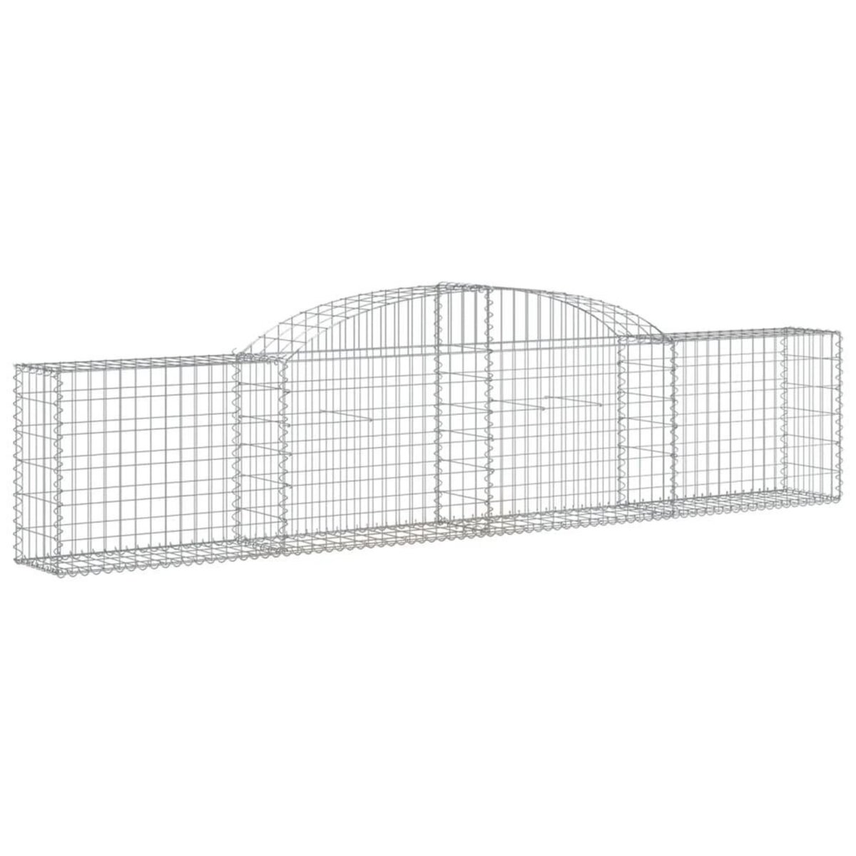 VIDAXL Panier de gabions arque 300x30x60/80 cm Fer galvanise