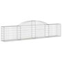 Voir la diapositive 2 : VIDAXL Panier de gabions arque 300x30x60/80 cm Fer galvanise