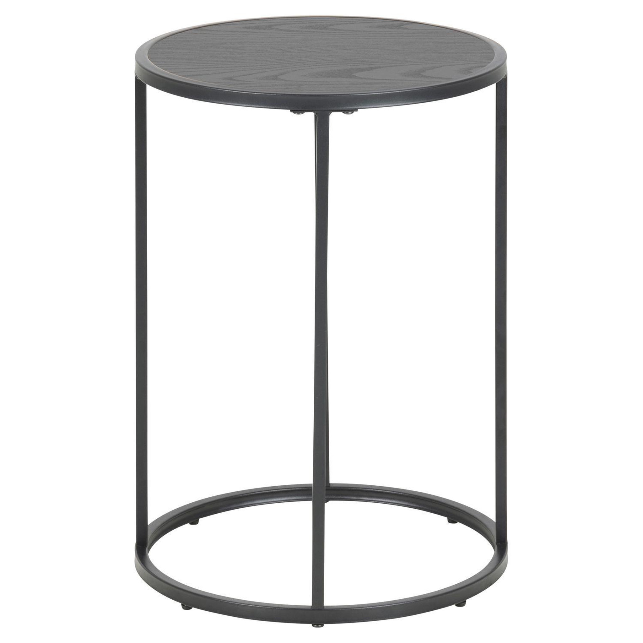 Voir la diapositive 3 : TOILINUX Table d'appoint ou bout de canapé petit modèle en MDF et métal
