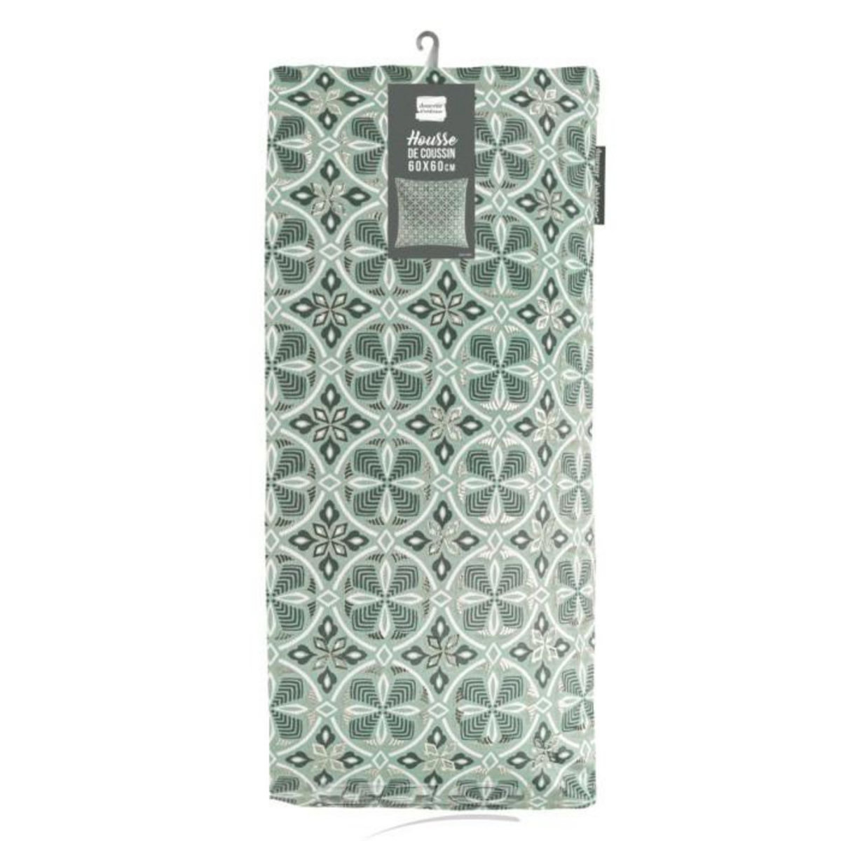 Paris Prix Housse de Coussin Imprimée  Joan  60x60cm Kaki