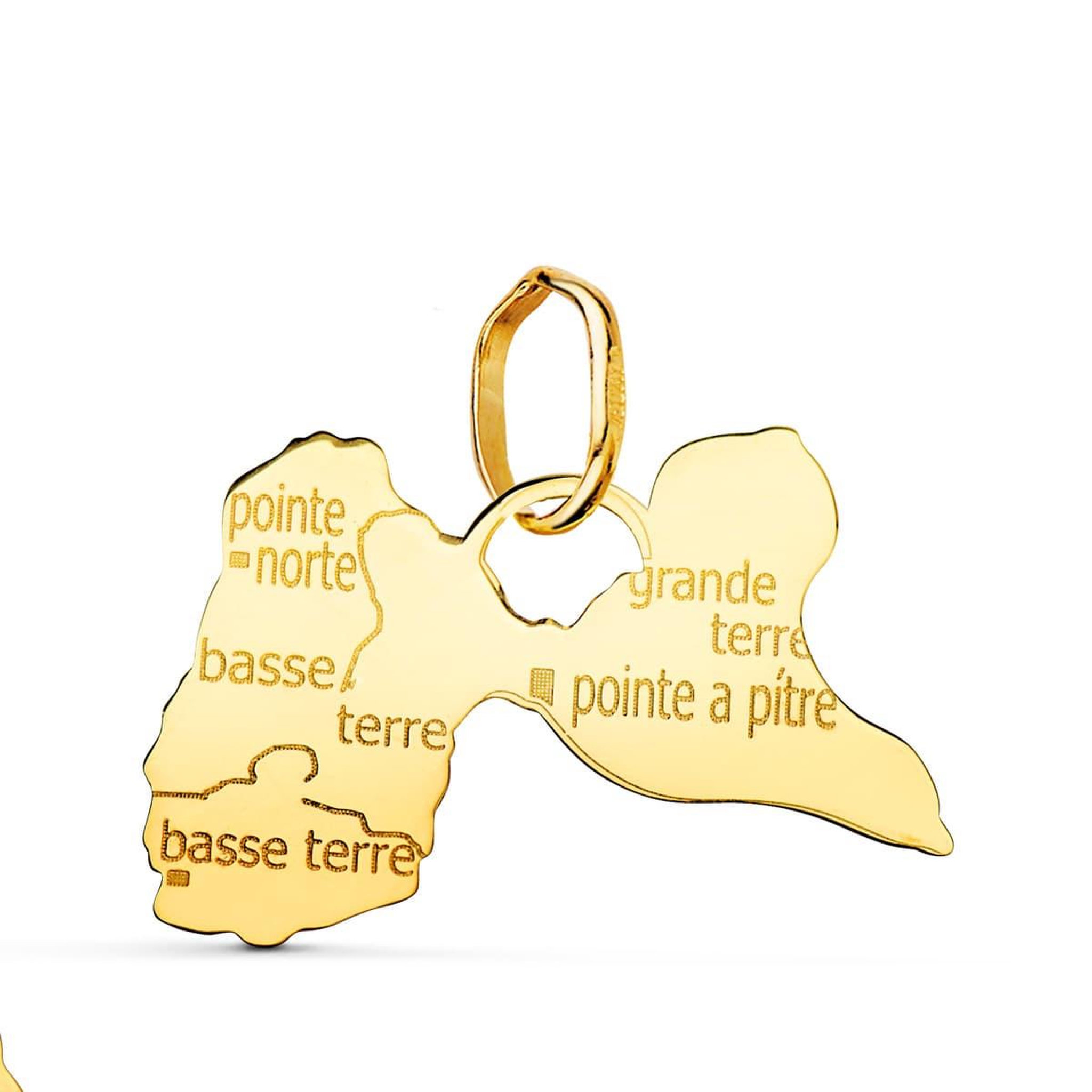 L'ATELIER D'AZUR Pendentif Or 18 Carats 750 Jaune - Ile de la Guadeloupe  - Chaine Offerte