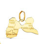 Voir la diapositive 1 : L'ATELIER D'AZUR Pendentif Or 18 Carats 750 Jaune - Ile de la Guadeloupe  - Chaine Offerte