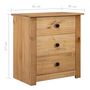 Voir la diapositive 6 : VIDAXL Table de chevet 46x40x57 cm Pin Gamme Panama
