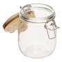 Voir la diapositive 2 : FIVE Bocal en Verre  Wording  0,75L Transparent