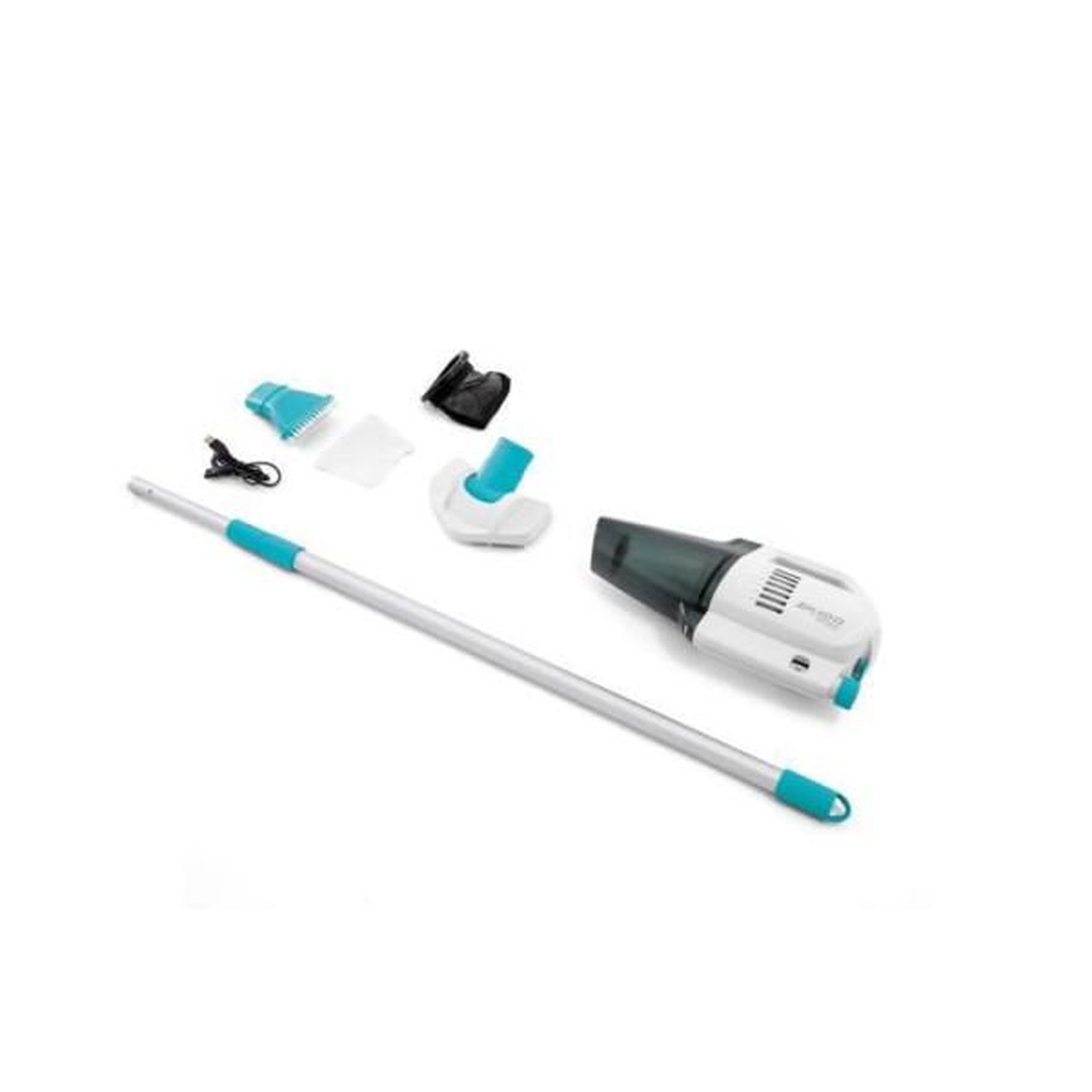 INTEX Nettoyeur pour piscine et spa INTEX ZR100 - Autonomie 50 mn - Chargeur USB + 2 brosses interchangeables inclus
