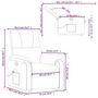 Voir la diapositive 6 : VIDAXL Fauteuil inclinable de massage taupe tissu microfibre