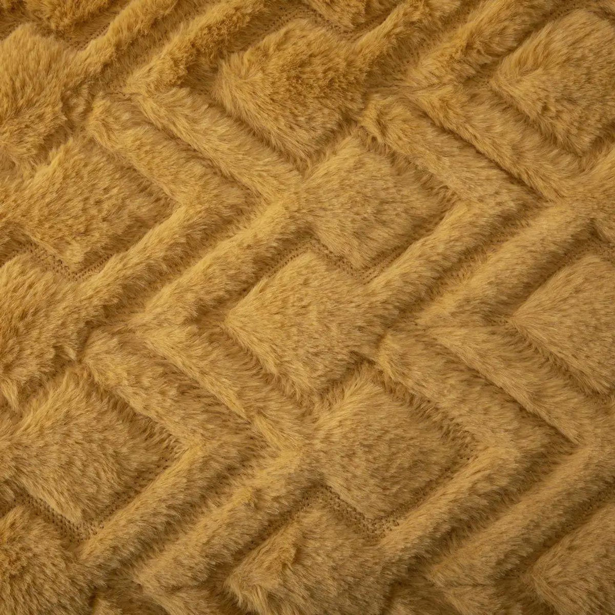 ATMOSPHERA Plaid Imitation Fourrure  Mara  120x160cm Ocre