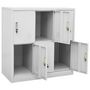 Voir la diapositive 5 : VIDAXL Armoire a casiers Gris clair 90x45x92,5 cm Acier