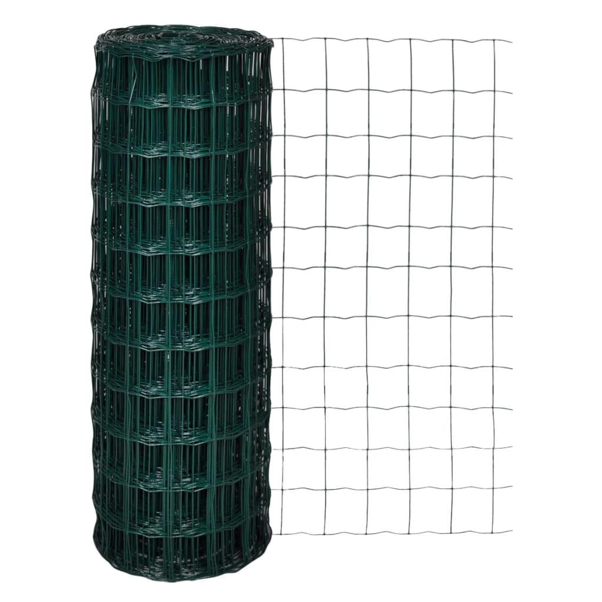 Voir la diapositive 1 : VIDAXL Cloture Euro Acier 10 x 1,7 m Vert