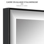 Voir la diapositive 5 : HOMCOM Miroir mural dim. 120L x 35l cm - film sécurité anti déflagrant, système attache inclus - cadre alliage alu. noir
