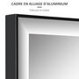Voir la diapositive 5 : HOMCOM Miroir mural dim. 120L x 35l cm - film sécurité anti déflagrant, système attache inclus - cadre alliage alu. noir