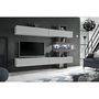 Voir la diapositive 2 : Paris Prix Ensemble Meuble TV  Tokyo  250cm Gris & Chêne