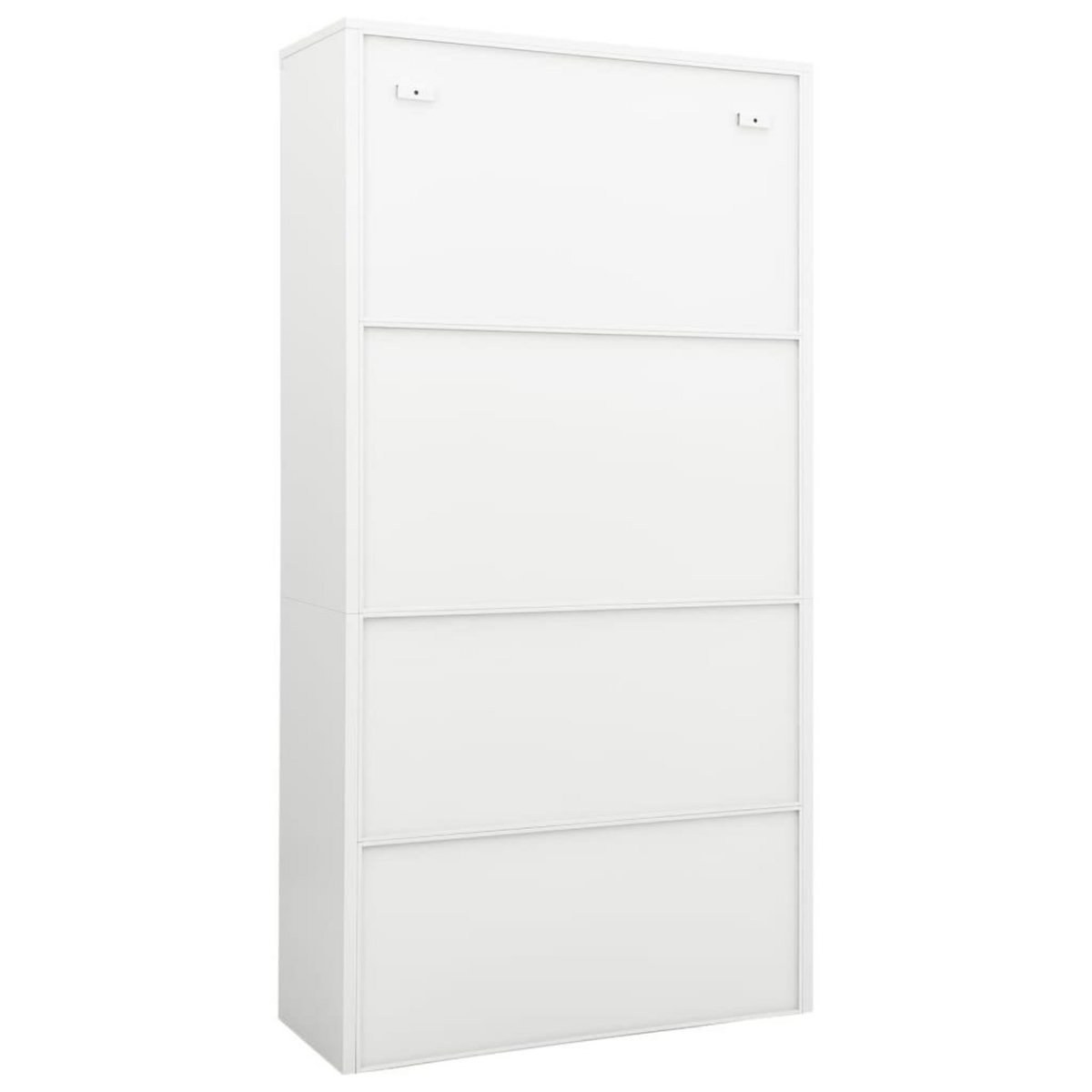 VIDAXL Armoire de bureau Blanc 90x40x180 cm Acier
