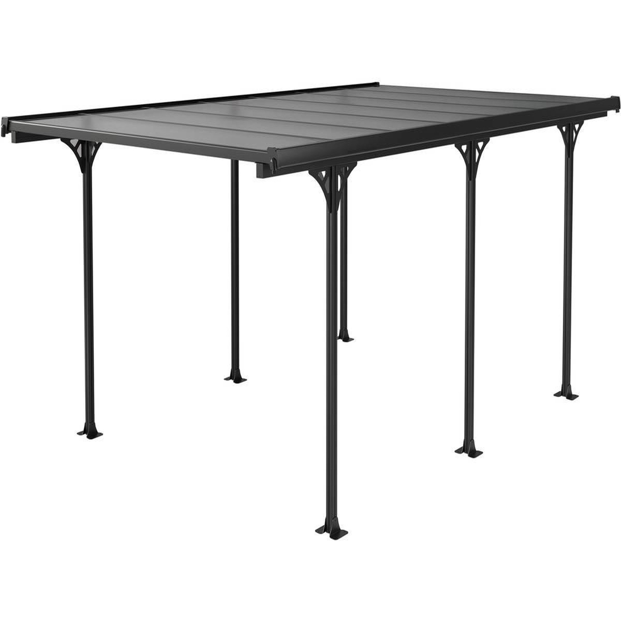 Habitat et Jardin Carport voiture  denver  - 5.02 x 3.13 x 2.05 m - transparent / noir