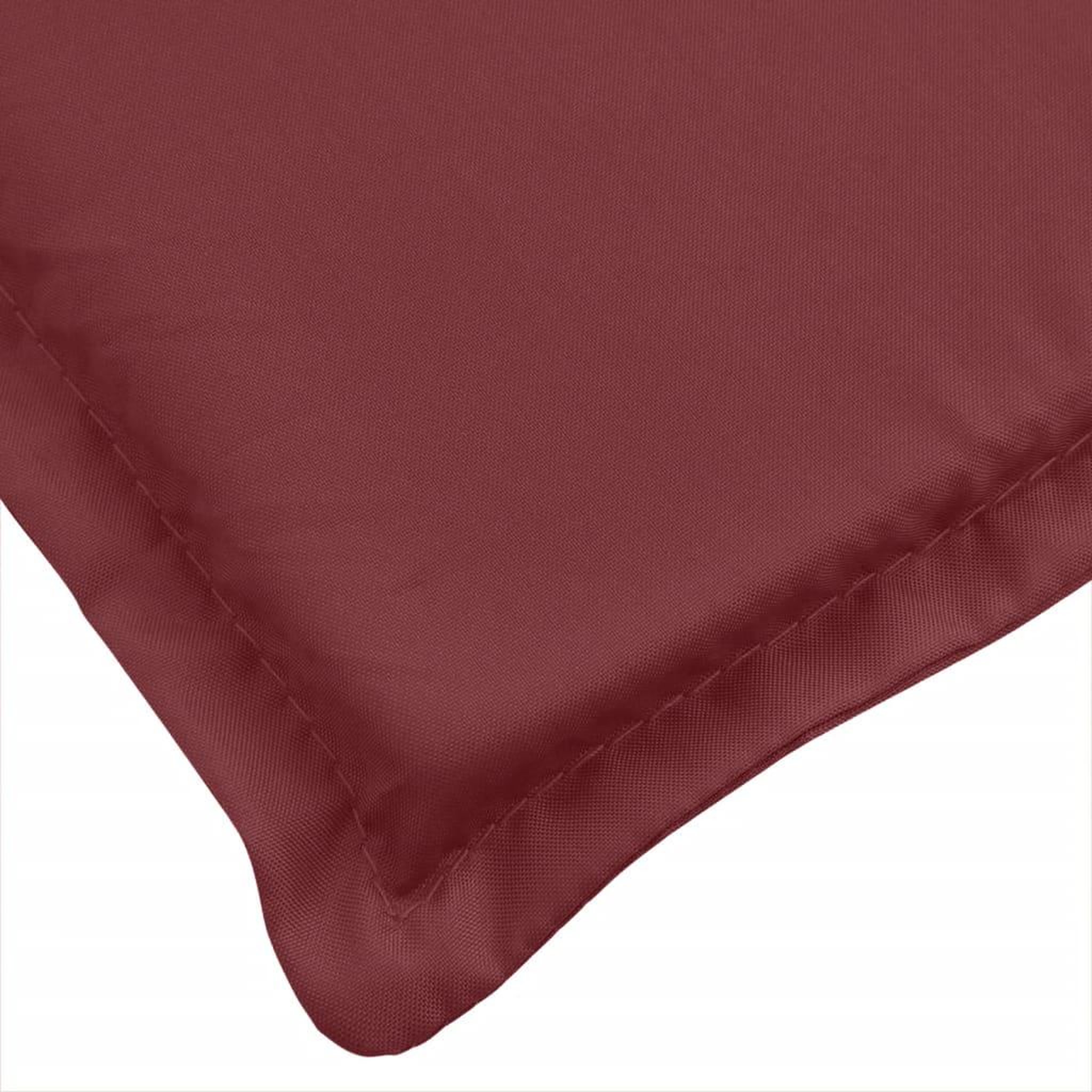Voir la diapositive 5 : VIDAXL Coussin de banc de jardin rouge bordeaux melange tissu