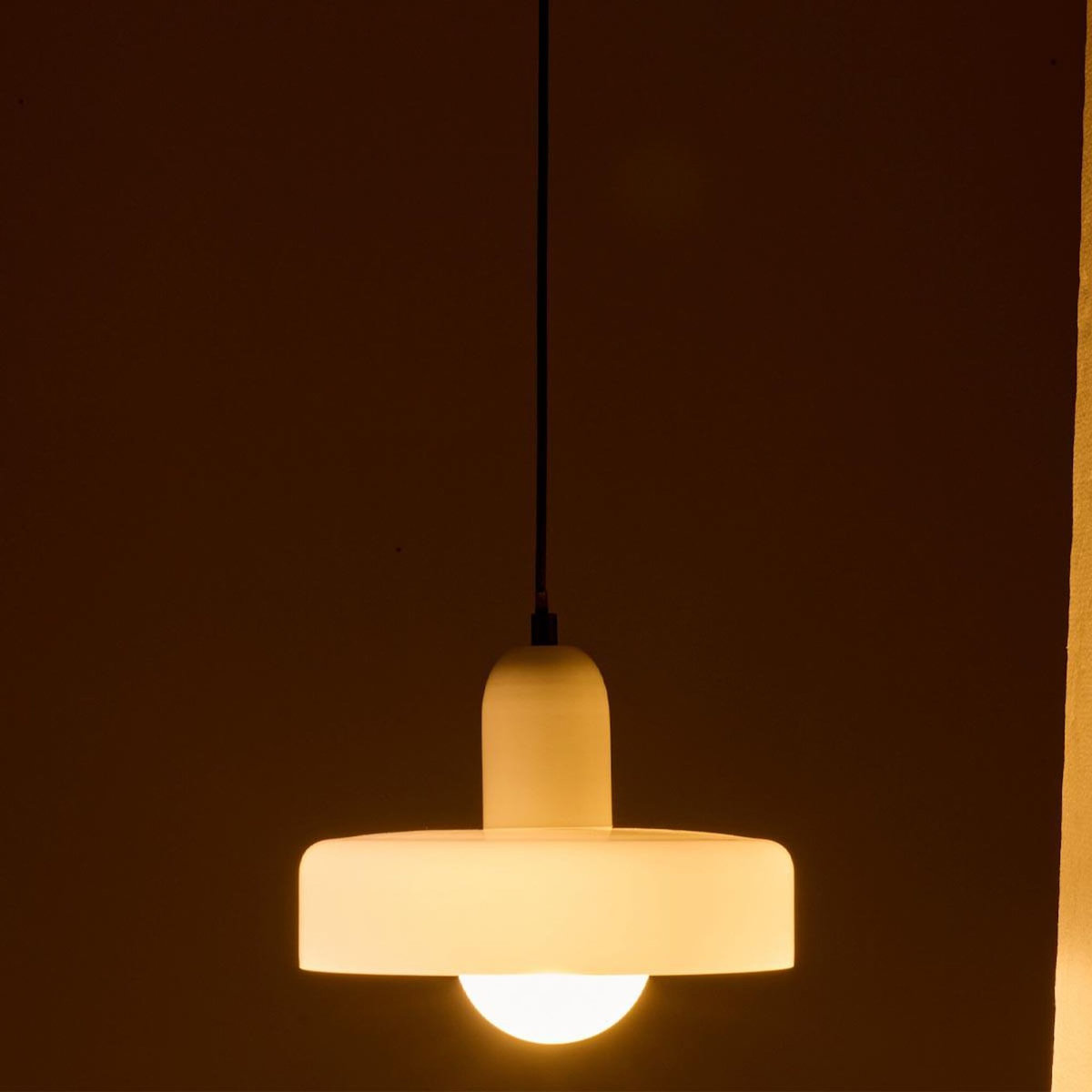 Paris Prix Suspension Design en Verre  Retro  25cm Blanc