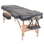 Voir la diapositive 4 : VIDAXL Table de massage pliable a 3 zones 10 cm d'epaisseur Noir