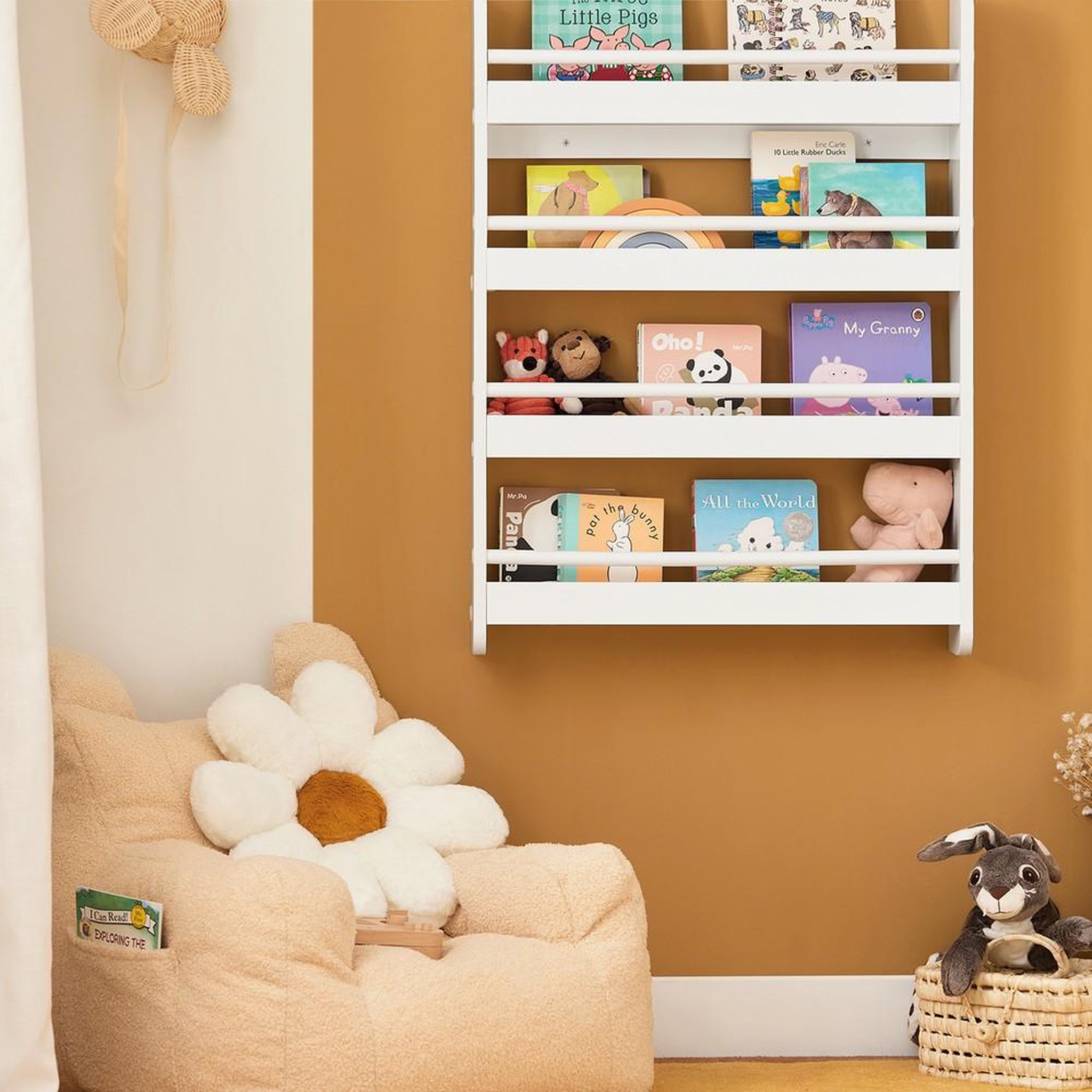 Voir la diapositive 5 : SOBUY SoBuy - Bibliothèque Enfant à 3 étagères - Nordique - KMB08-K