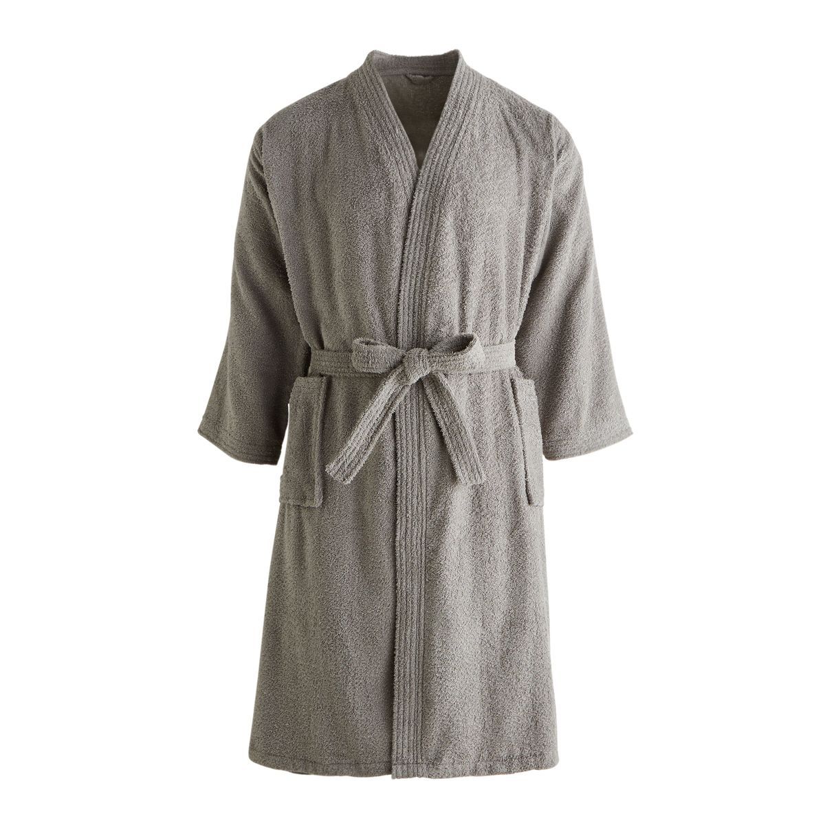 ACTUEL Peignoir kimono uni en coton 300gsm